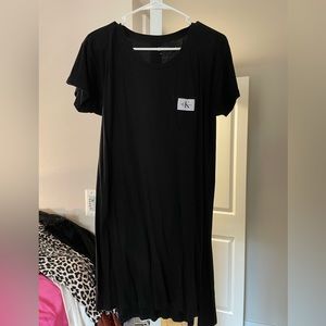 Calvin Klein black t-shirt dress